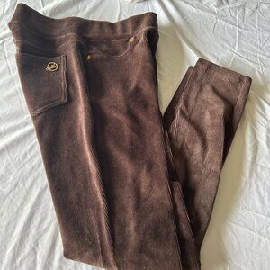 Michael Kors Women's Curdoroy Legging Brown Pants